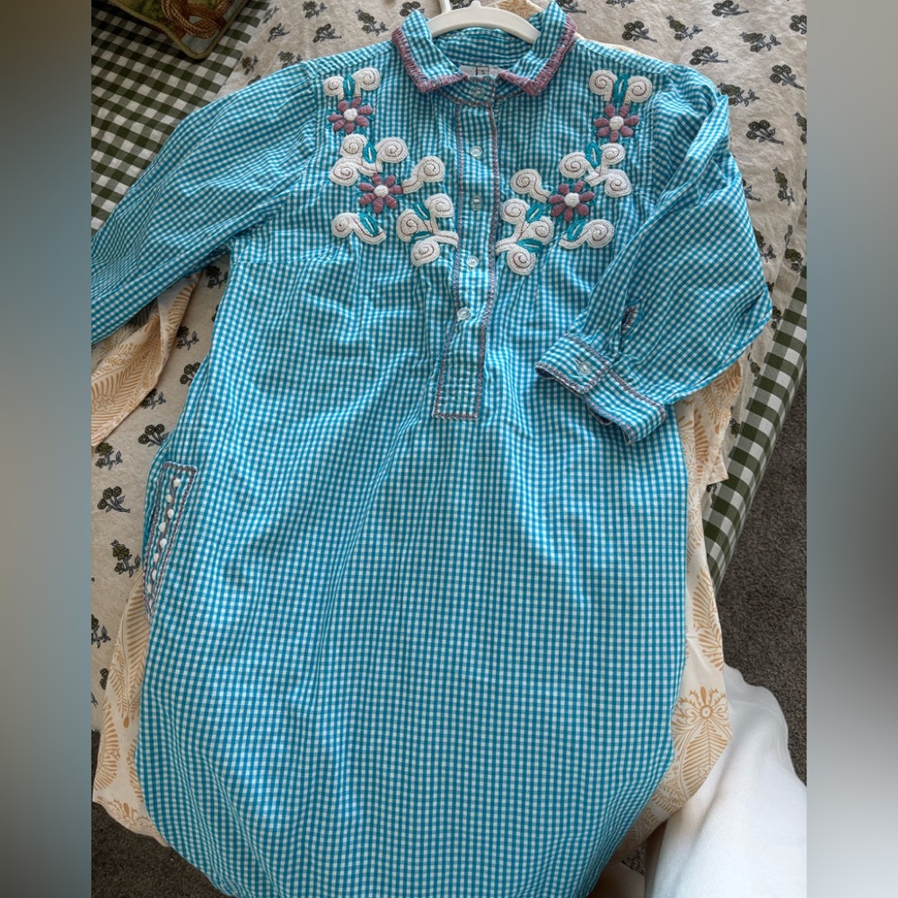 Ole’ San Miguel Hand  Embroidered Dress S